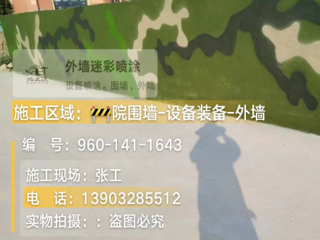 保亭 迷彩漆喷涂价格（按平方米计费）